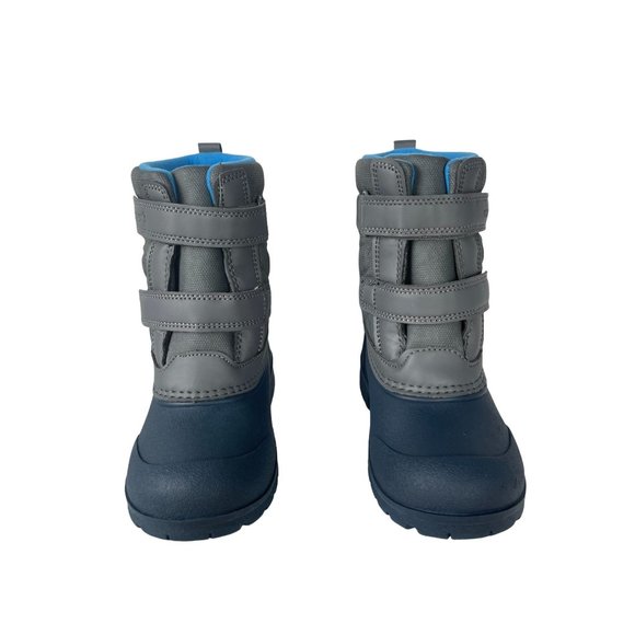 CARTER'S Deltha toddler snow boots, grey/blue, size 11M - Picture 2 of 8